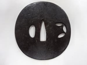 鉄地　七宝　透かし　鍔